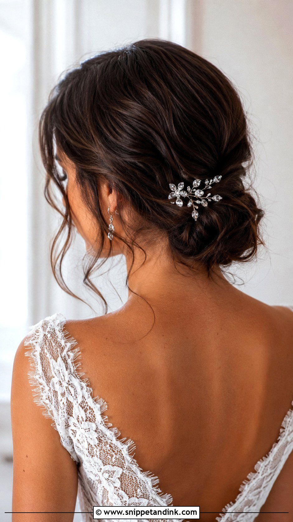 Short Hair Wedding Low Bun - Snippet and Ink - 15 Hair Do for Short Hair Wedding Ideas