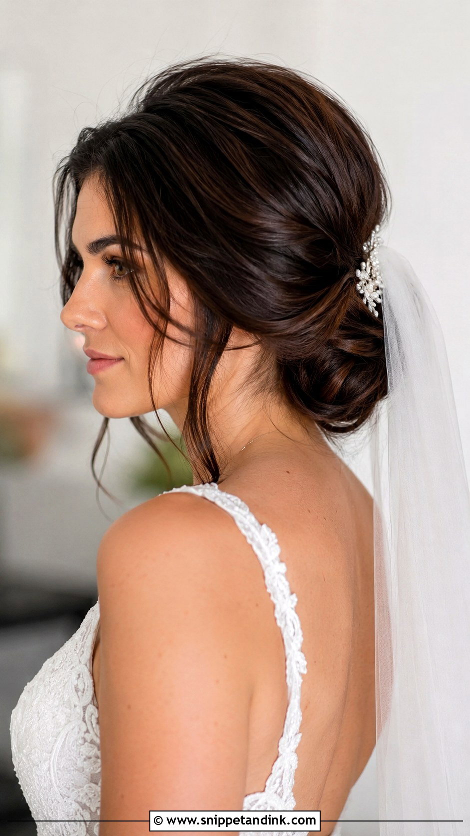 Short Hair Wedding Low Bun - Snippet and Ink - 15 Hairstyles for Short Length Hair Wedding