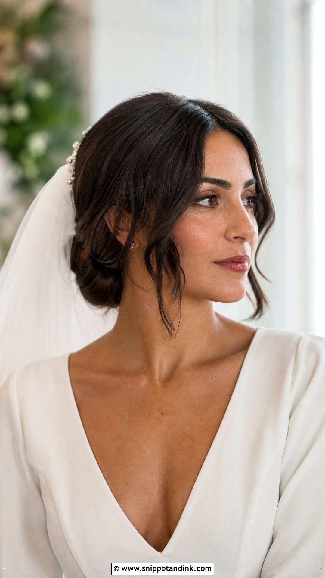 Short Hair Wedding Low Bun - Snippet and Ink - 15 Easy Short Hair Wedding Styles