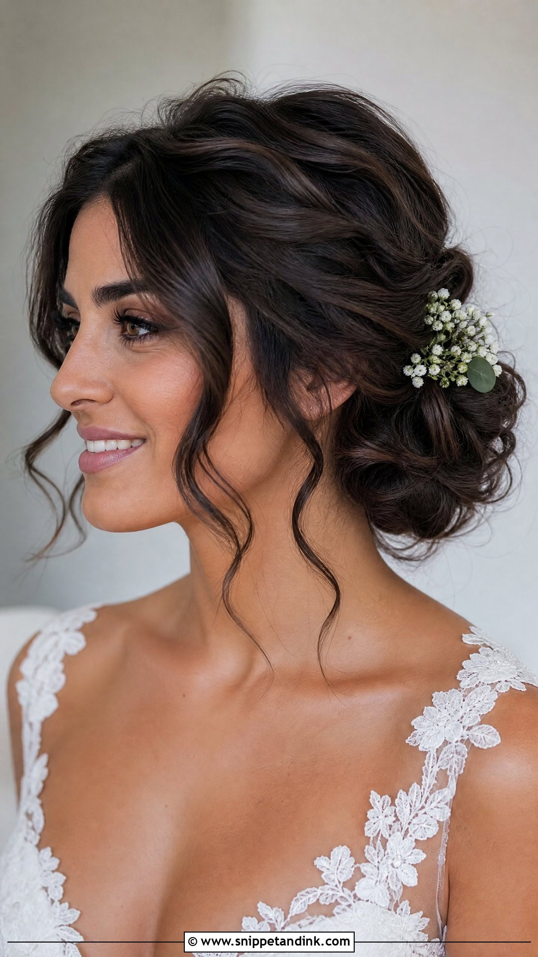 Short Hair Wedding Messy Chignon - Snippet and Ink - 15 Easy Short Hair Wedding Styles