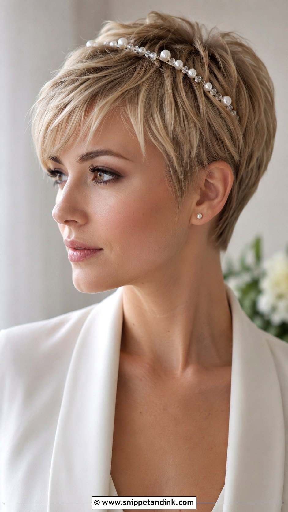 Short Hair Wedding Pixie Cut - Snippet and Ink - 20 How to Style Short Hair for Wedding Ideas