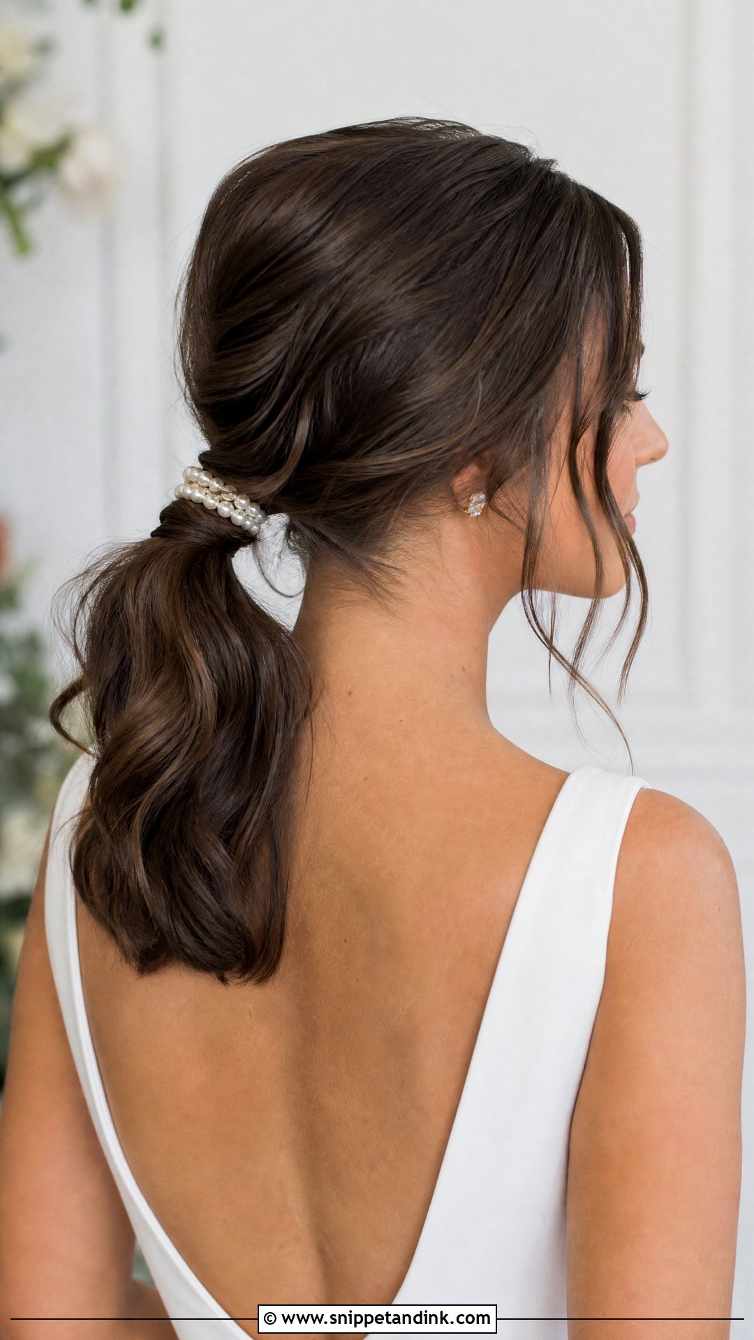 Short Hair Wedding Ponytail - Snippet and Ink - 20 Simple Wedding Hairstyles for Short Hair Shoulder Length