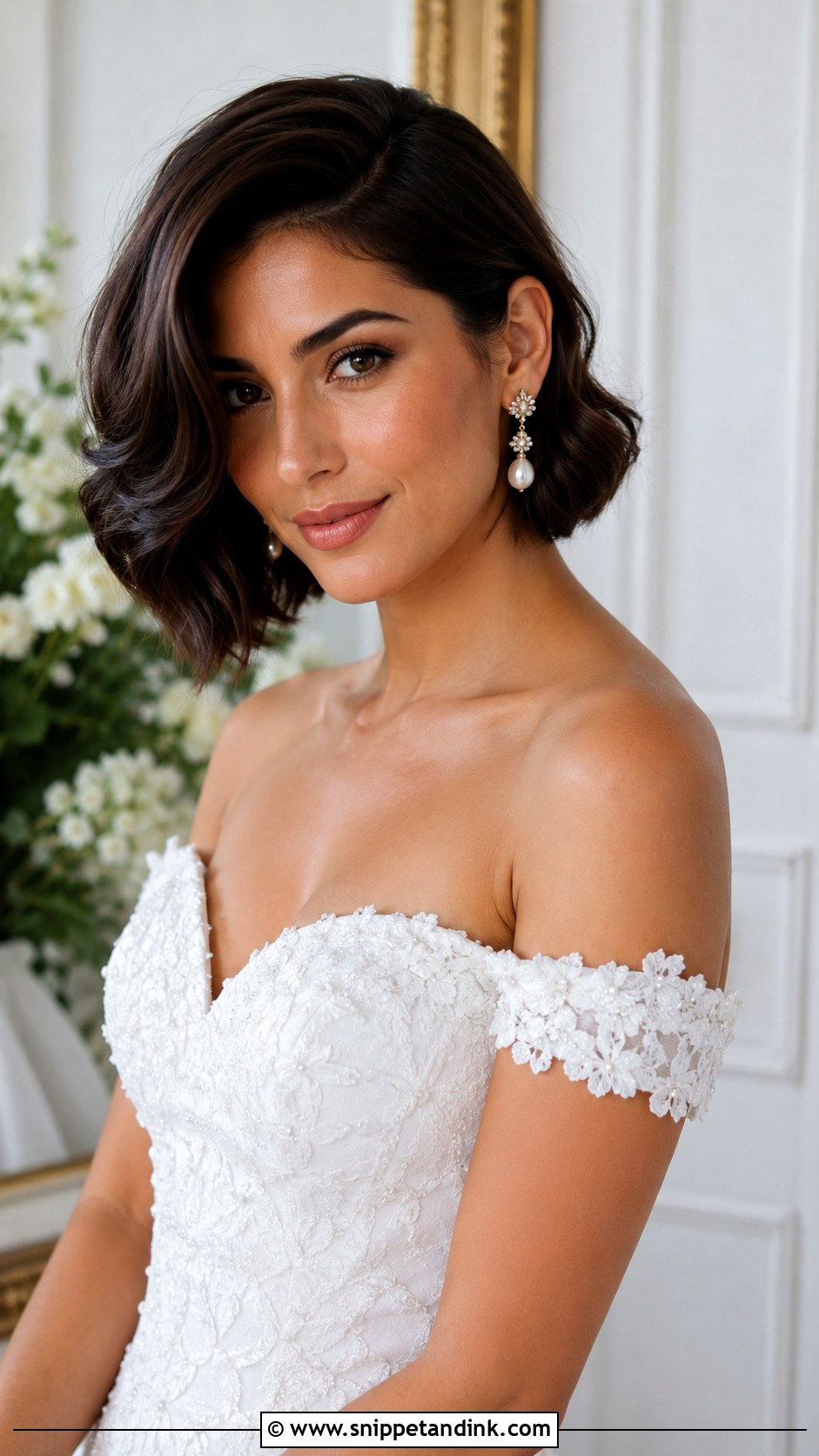 Short Hair Wedding Side Part - Snippet and Ink - 15 Wedding Hairstyles on Short Hair
