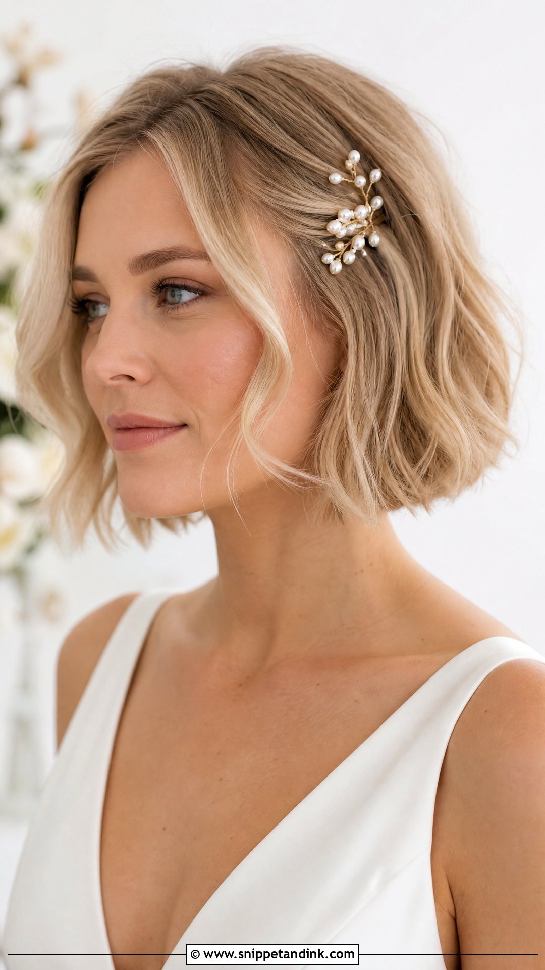 Short Hair Wedding Soft Waves - Snippet and Ink - 15 Easy Short Hair Wedding Styles