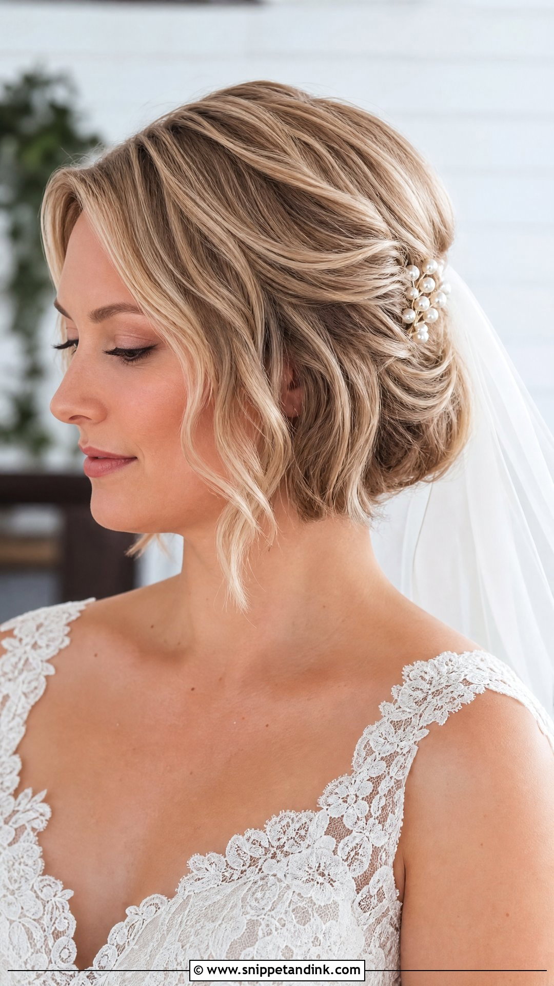 Short Hair Wedding Updo - Snippet and Ink - 15 Easy Wedding Updo Ideas