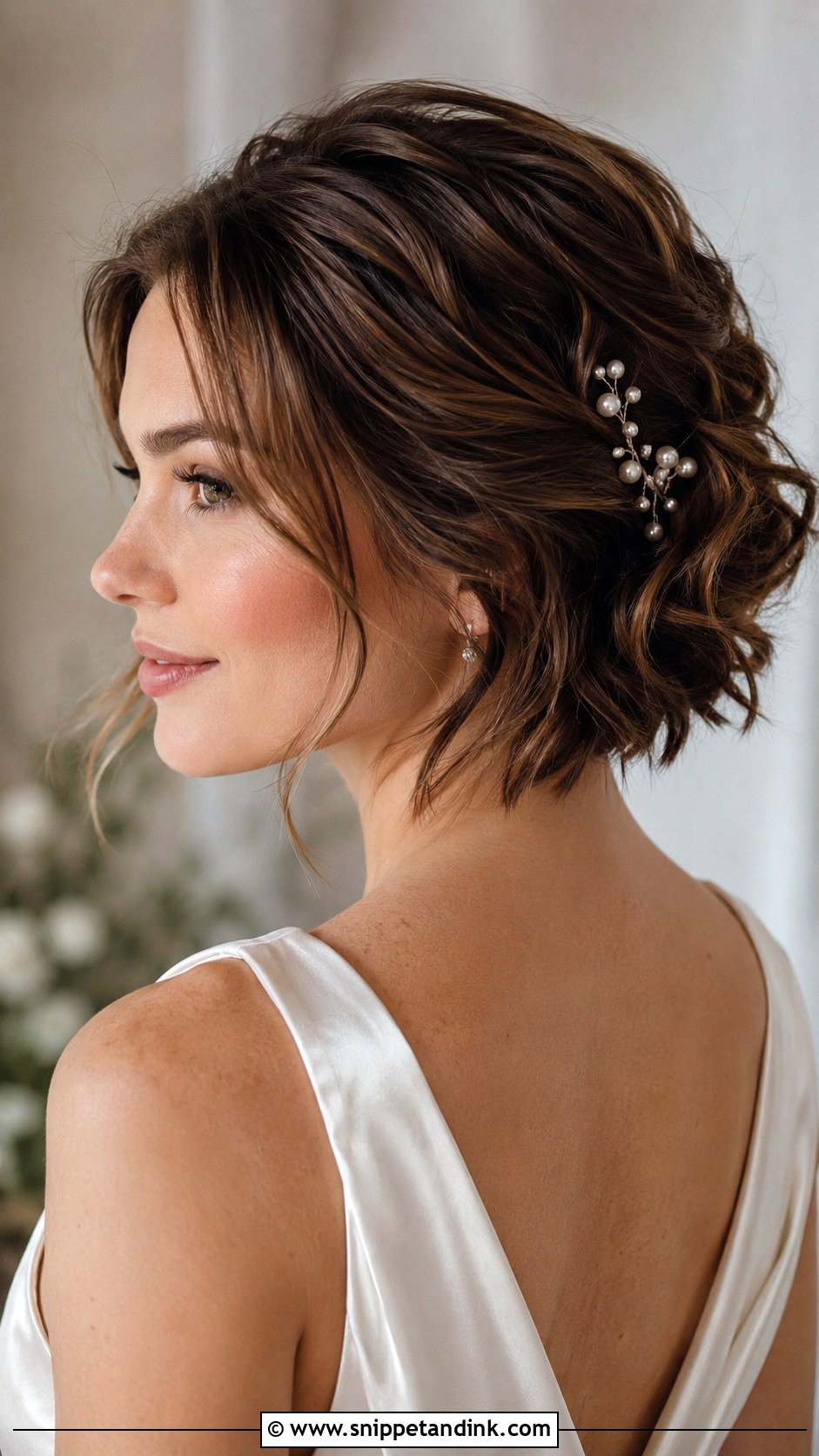 Short Hair Wedding Updo - Snippet and Ink - 15 Hair Do for Short Hair Wedding Ideas
