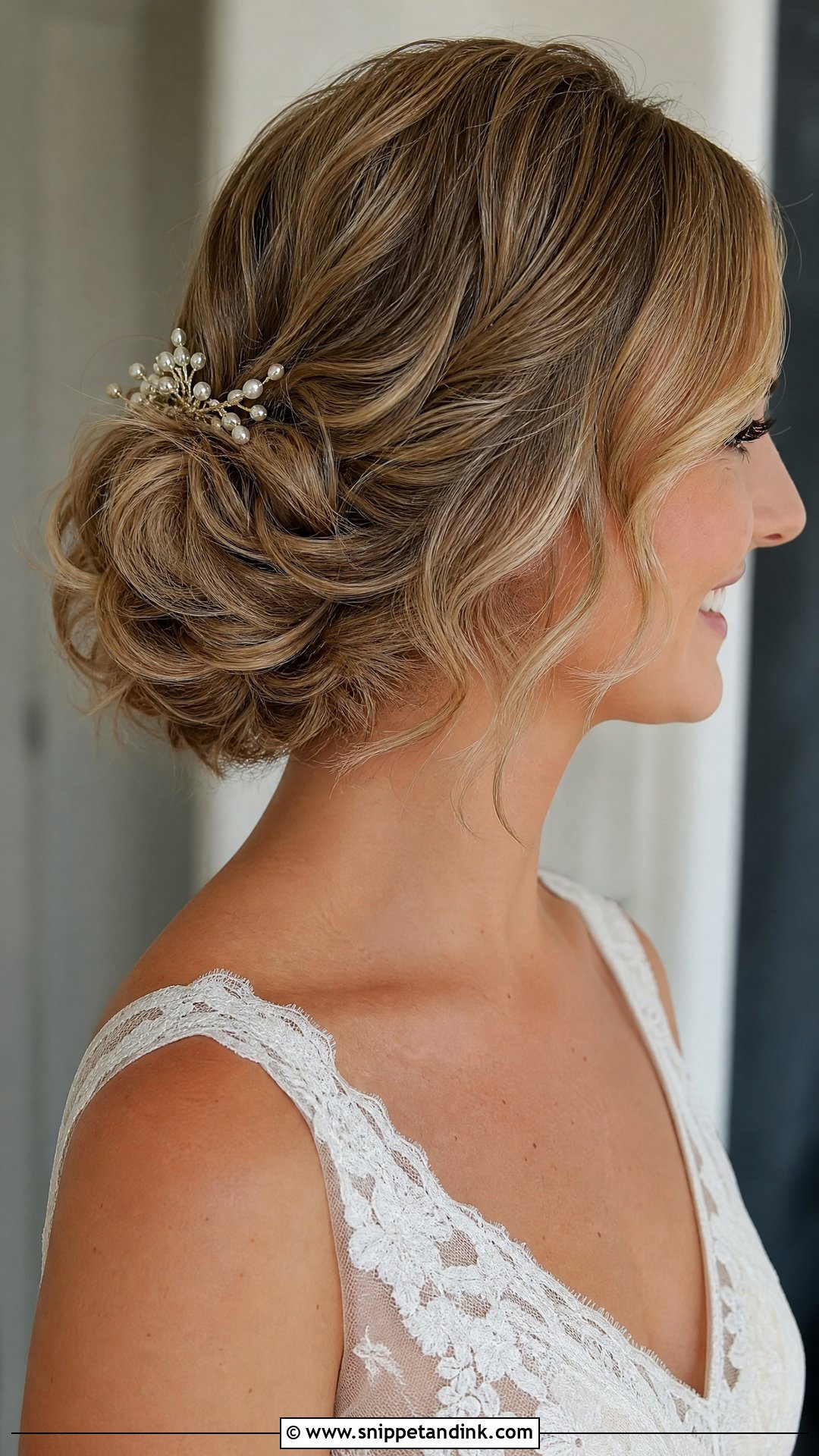 Short Hair Wedding Updo - Snippet and Ink - 20 Wedding Hair Up Do for Bride Ideas