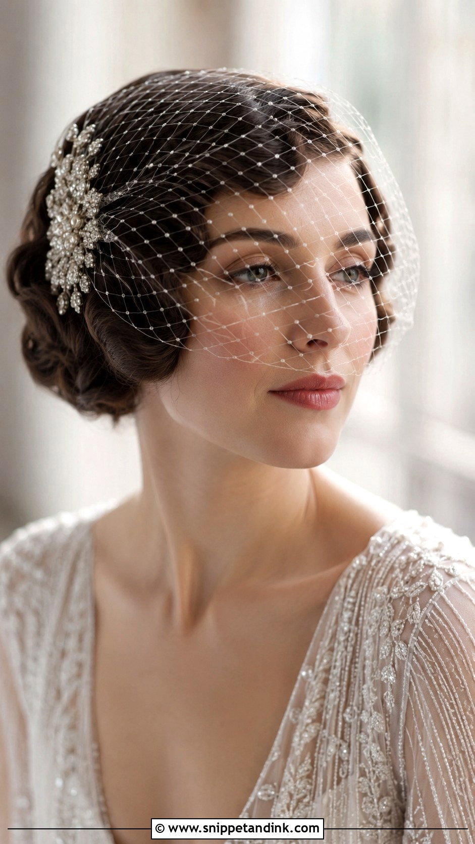 Short Hair With Birdcage Veil - Snippet and Ink - 20 Bridal Hairstyle for Short Hair Ideas