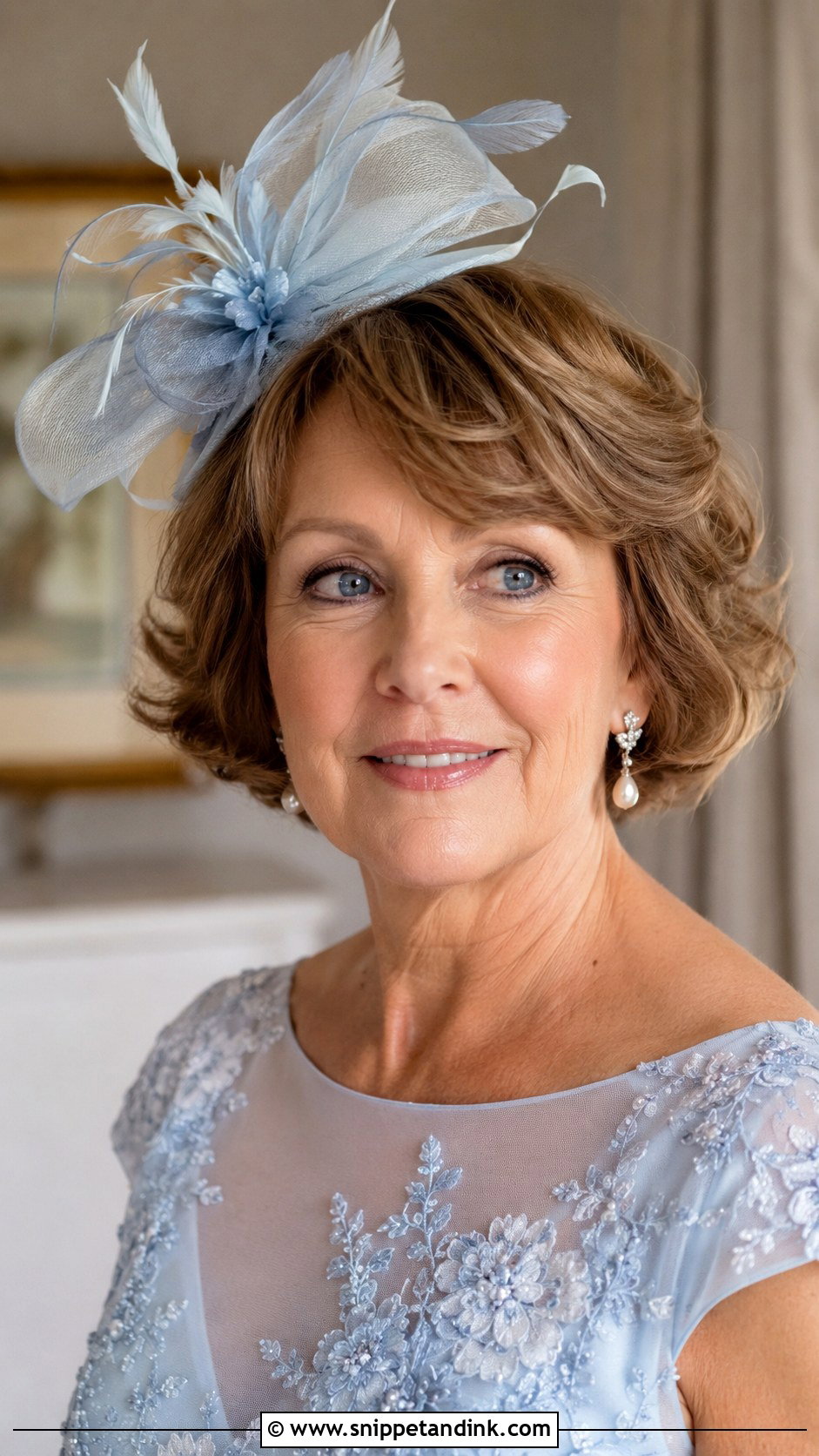 Short Hair With Fascinator For Mother Of The Groom - Snippet and Ink - 15 Mother of the Groom Short Hair Ideas