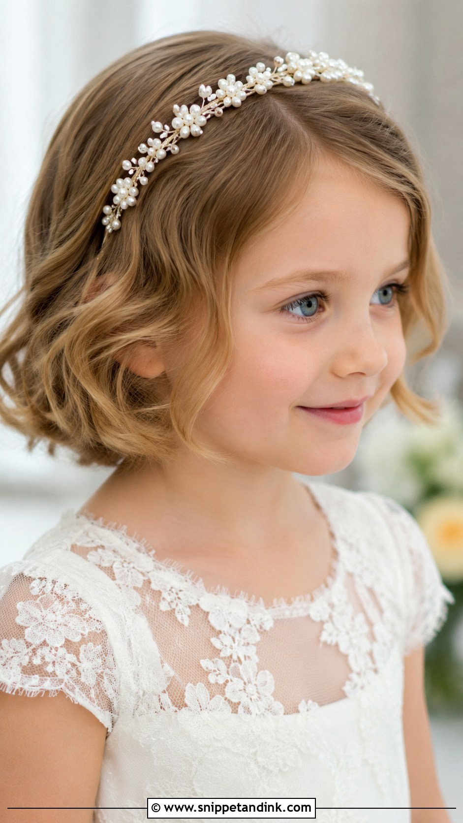 Short Hair With Headband For Kids Wedding - Snippet and Ink - 20 Hairstyles for Kids for Weddings