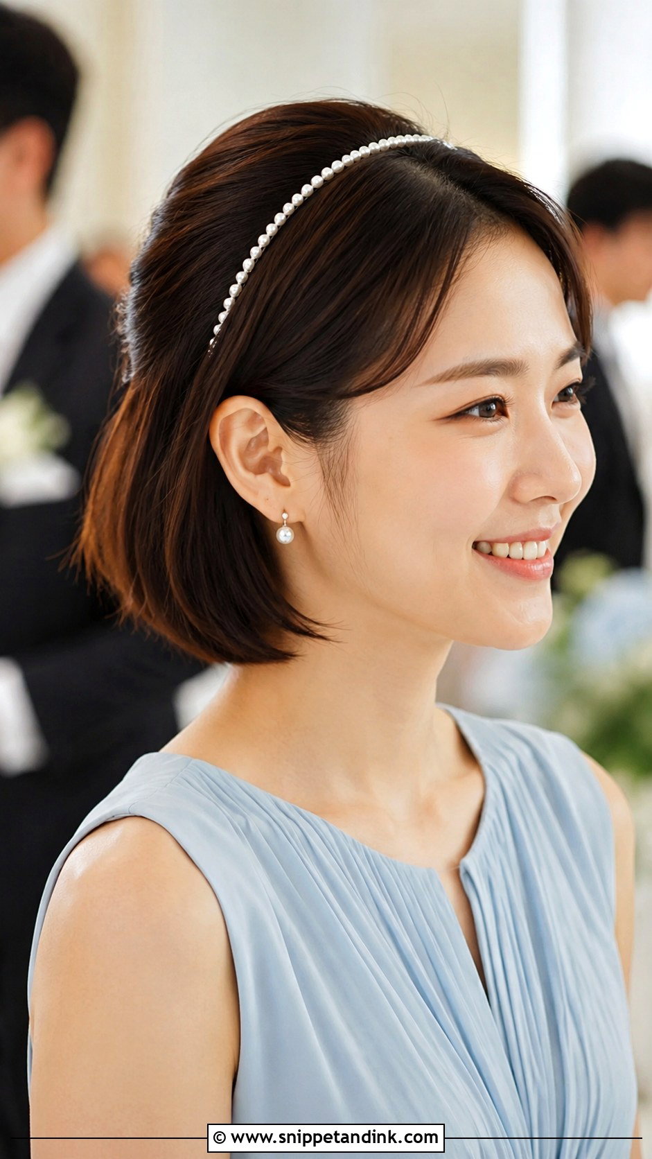 Short Hair With Headband For Wedding Guest - Snippet and Ink - 15 Hair Styles for Short Hair Wedding Guest