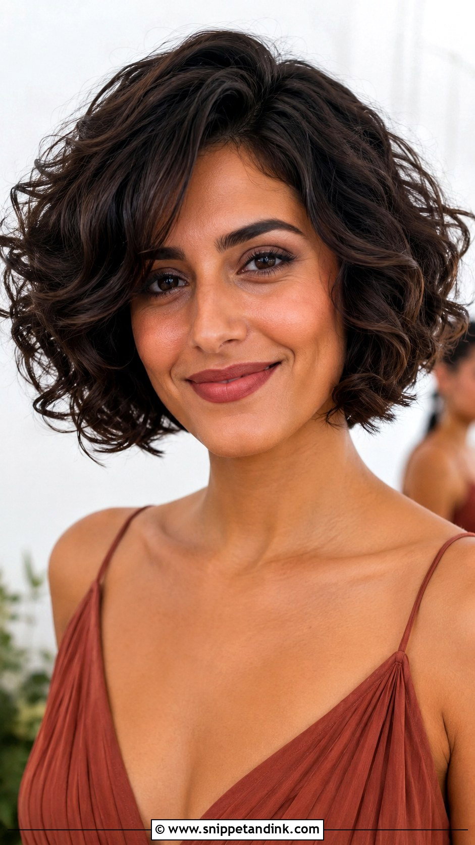 Short Hair With Loose Curls - Snippet and Ink - 30 Short Hair Bridesmaid Hairstyles