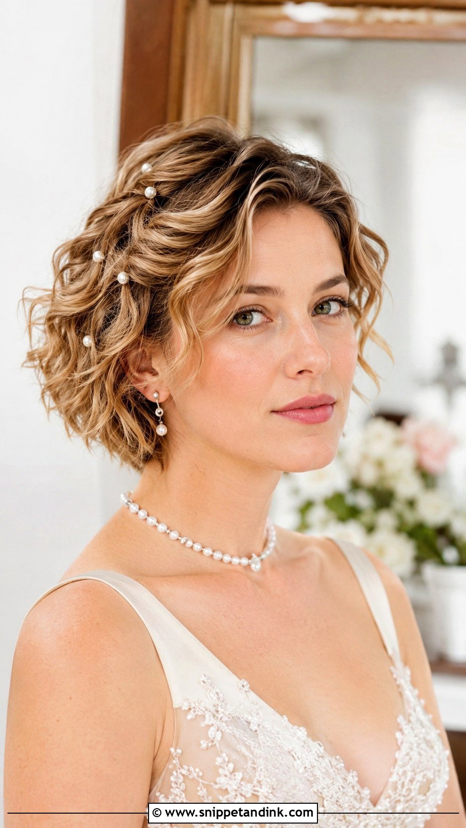 Short Hair With Pearl Accents - Snippet and Ink - 20 Short Hair Ideas for Wedding