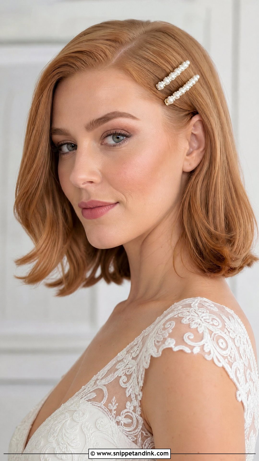 Short Hair With Pearl Clips - Snippet and Ink - 15 Easy Wedding Hairstyles Short Hair