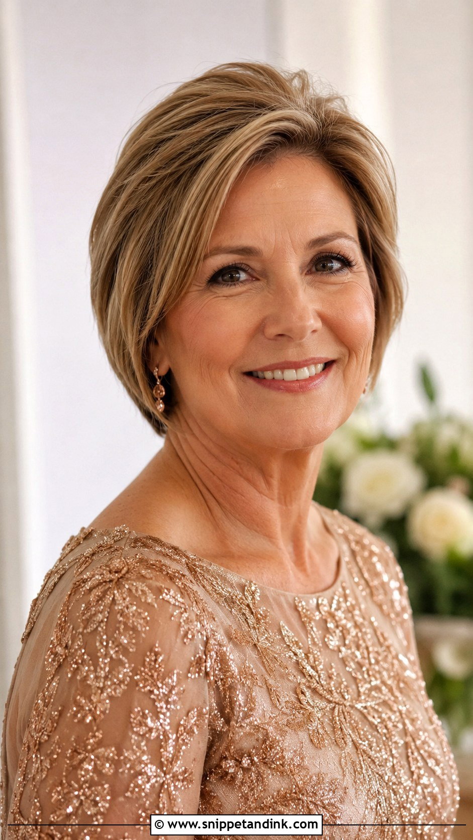 Short Hair With Soft Volume at the Crown - Snippet and Ink - 25 Mother of the Bride Short Hairstyles