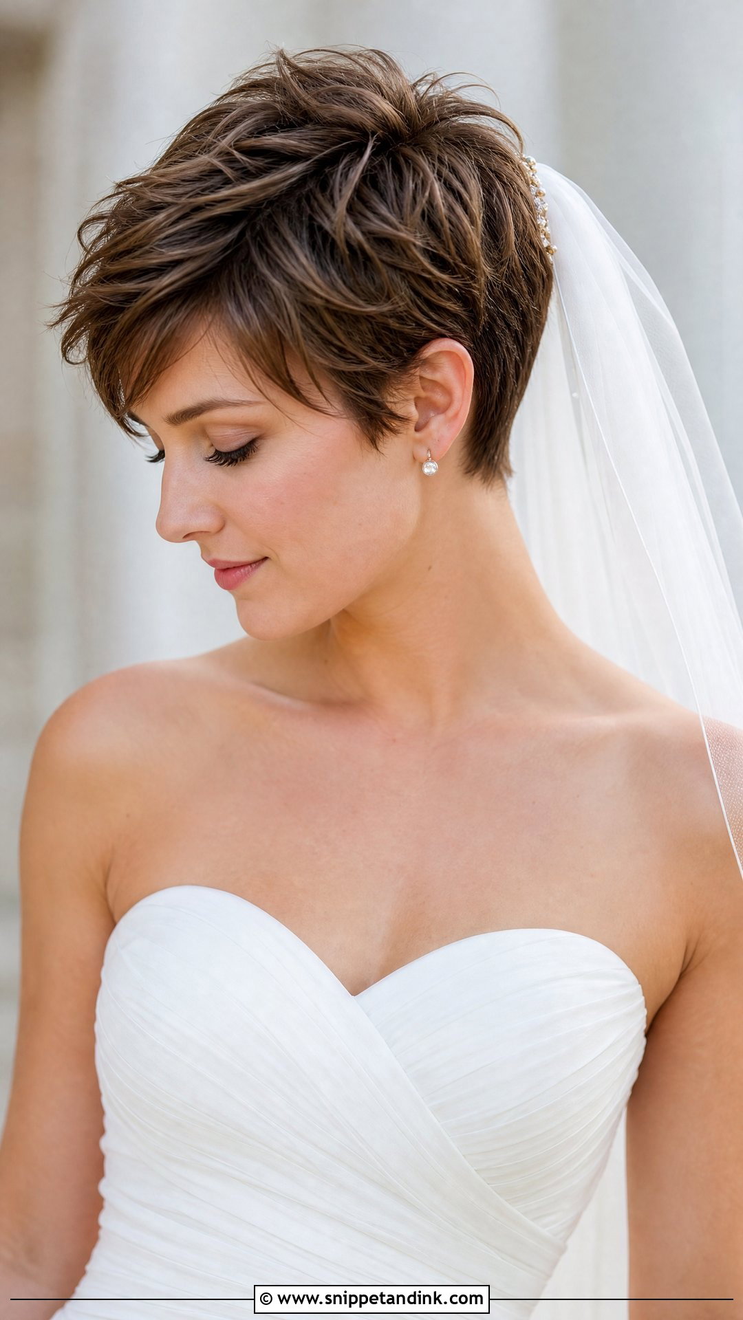 Short Hair With Veil - Snippet and Ink - 20 Hairstyle for Short Hair for Wedding Ideas
