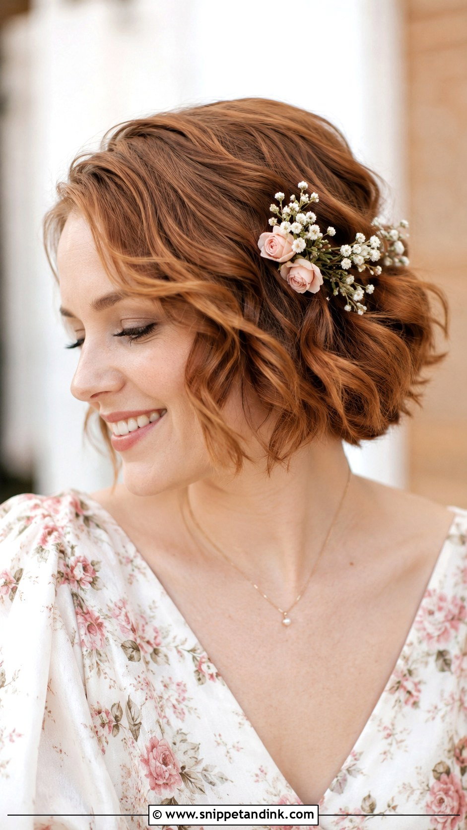 Short Hair with Flowers for Wedding Guest - Snippet and Ink - 25 Short Hairstyle Wedding Guest Ideas