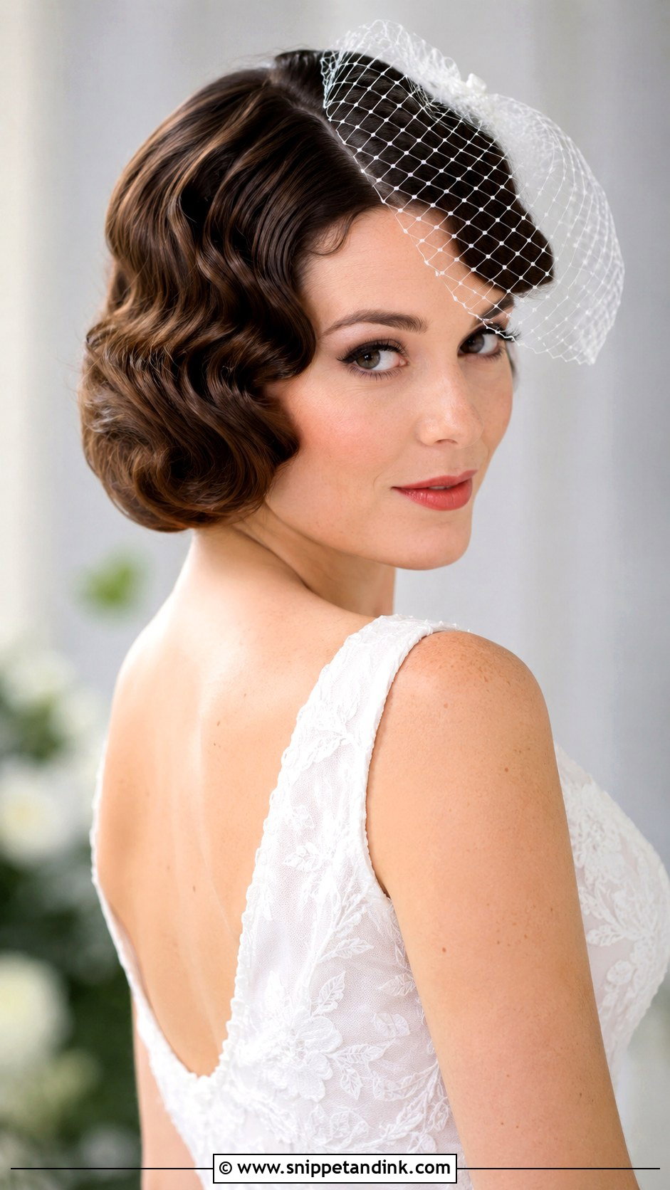 Short Hollywood Curls Wedding Hair - Snippet and Ink - 15 Hollywood Glam Curls Wedding