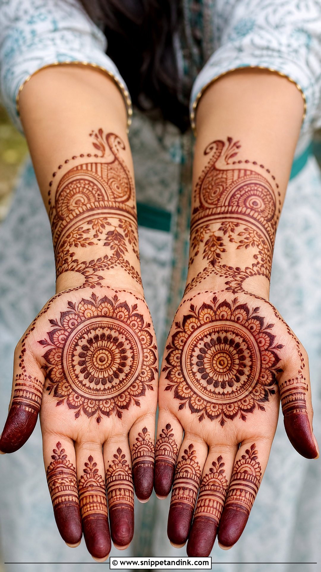 Short Indian Mehndi Design - Snippet and Ink - 35 Short Mehndi Design Ideas