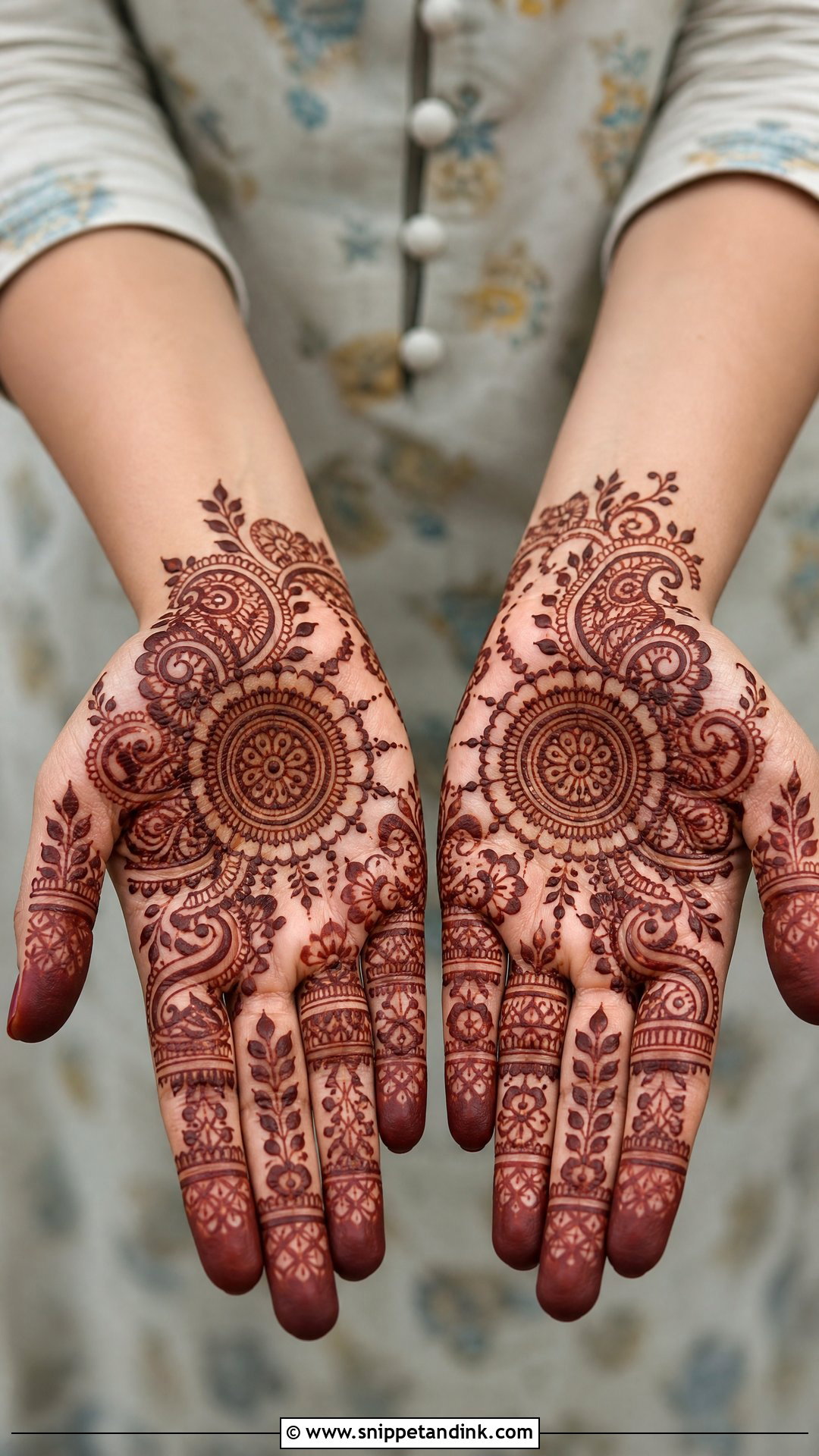 Short Indian Mehndi Design - Snippet and Ink - 30 Short Mehndi Designs