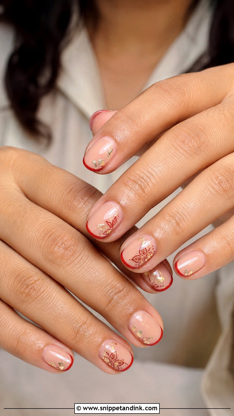 Short Indian Wedding Nails - Snippet and Ink - 20 Nail Art for Indian Wedding Ideas