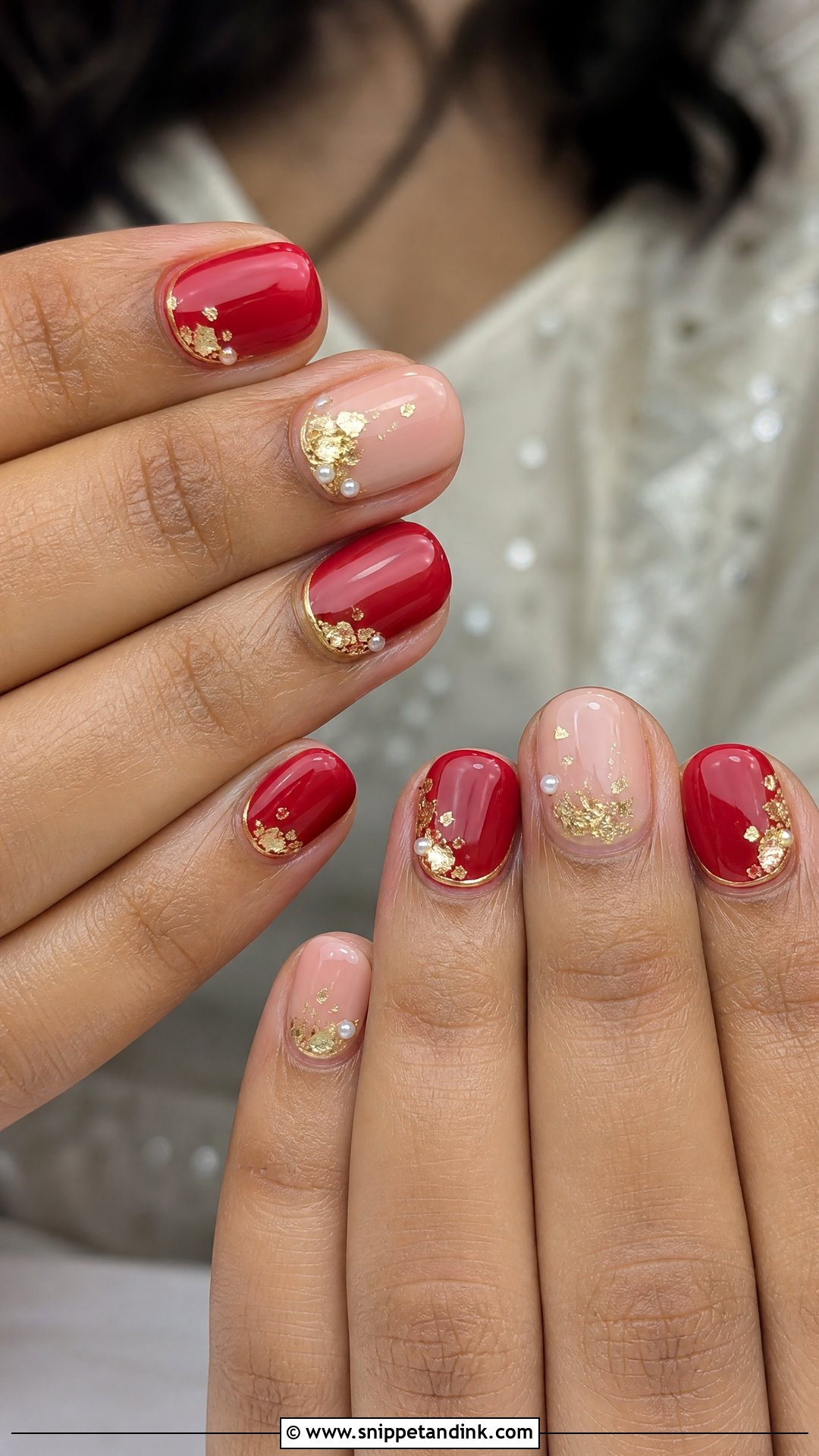 Short Indian Wedding Nails - Snippet and Ink - 25 Indian Wedding Nail Art Designs
