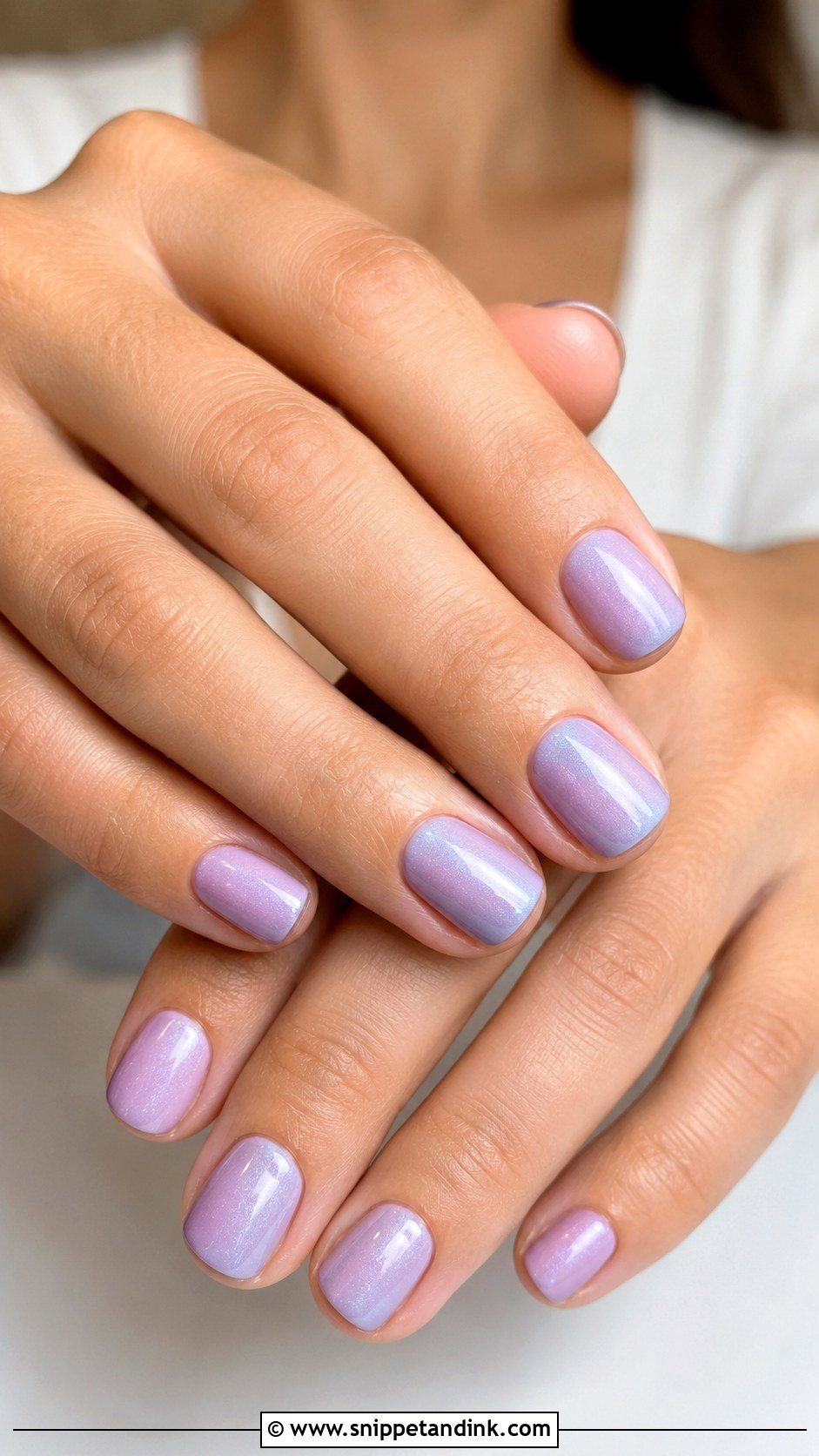 Short Lavender Nails - Snippet and Ink - 20 Short Wedding Guest Nails