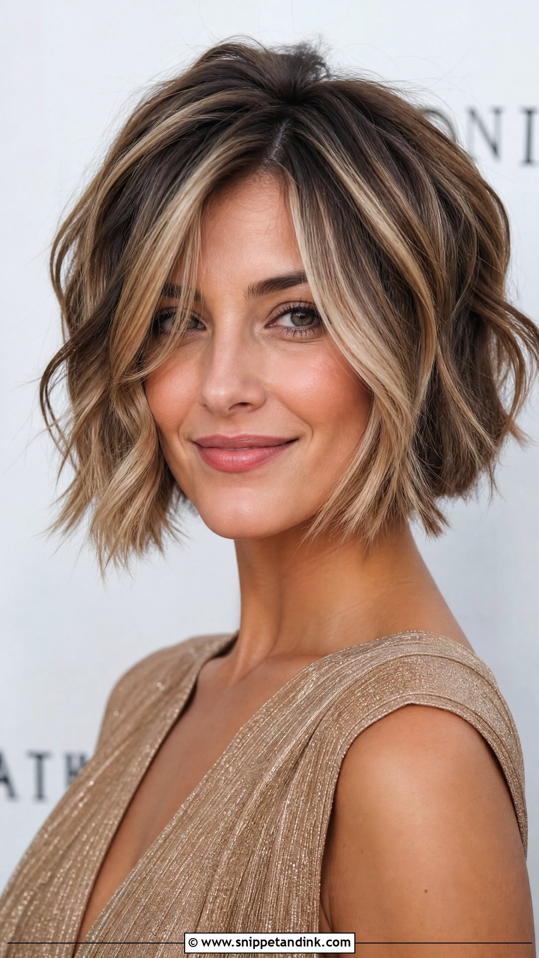 Short Layered Bob With Highlights - Snippet and Ink - 20 Mother of the Groom Short Hairstyles
