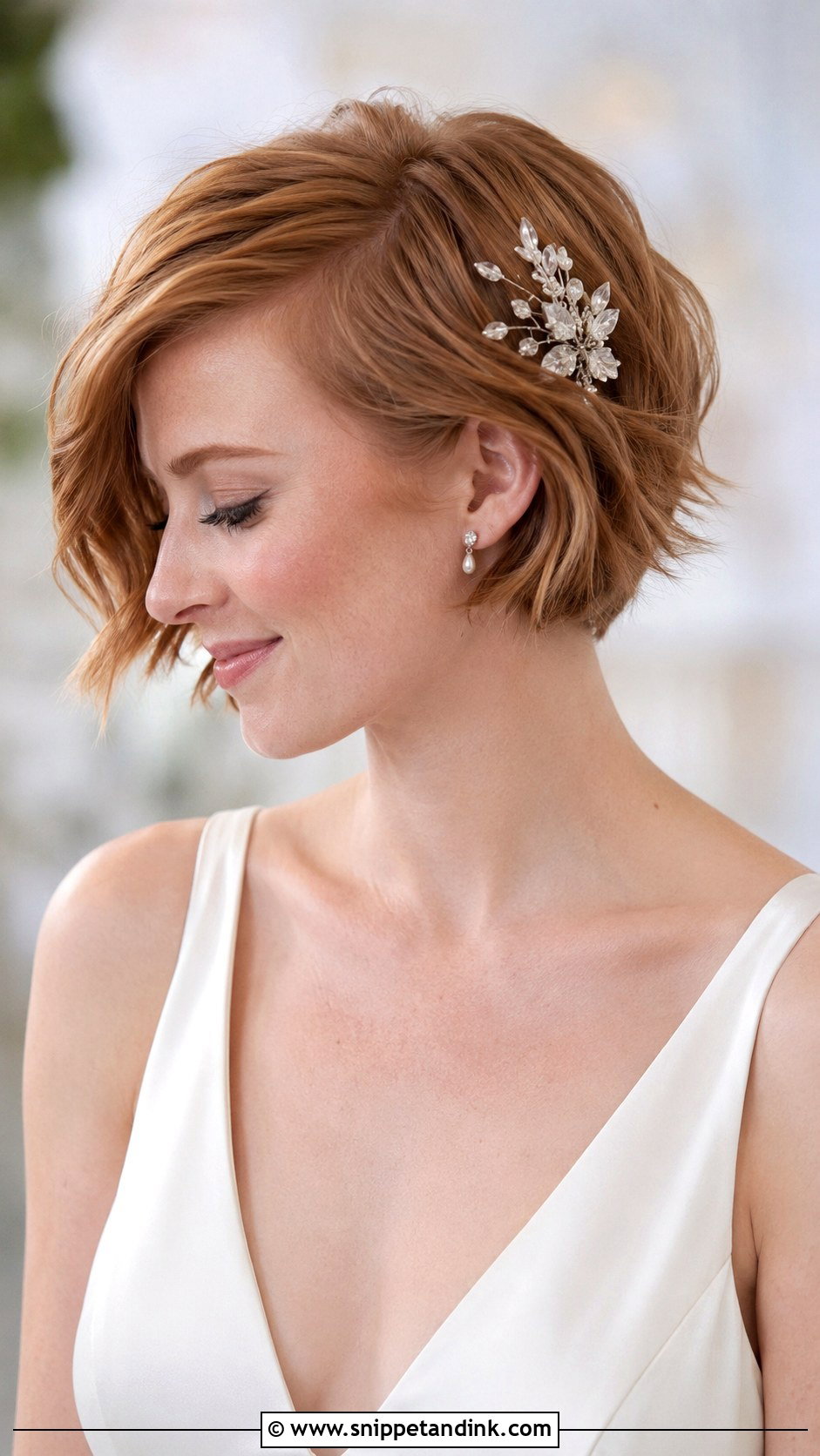 Short Layered Wedding Haircut - Snippet and Ink - 20 Haircut for Wedding for Women Ideas