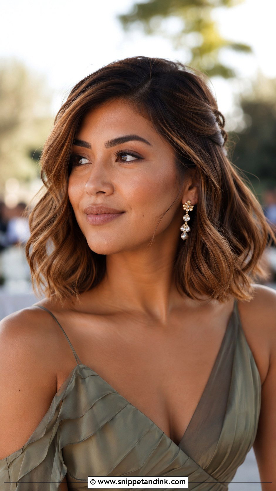 Short Lob Waves For Wedding Guest - Snippet and Ink - 15 Short Hairstyles for a Wedding Guest