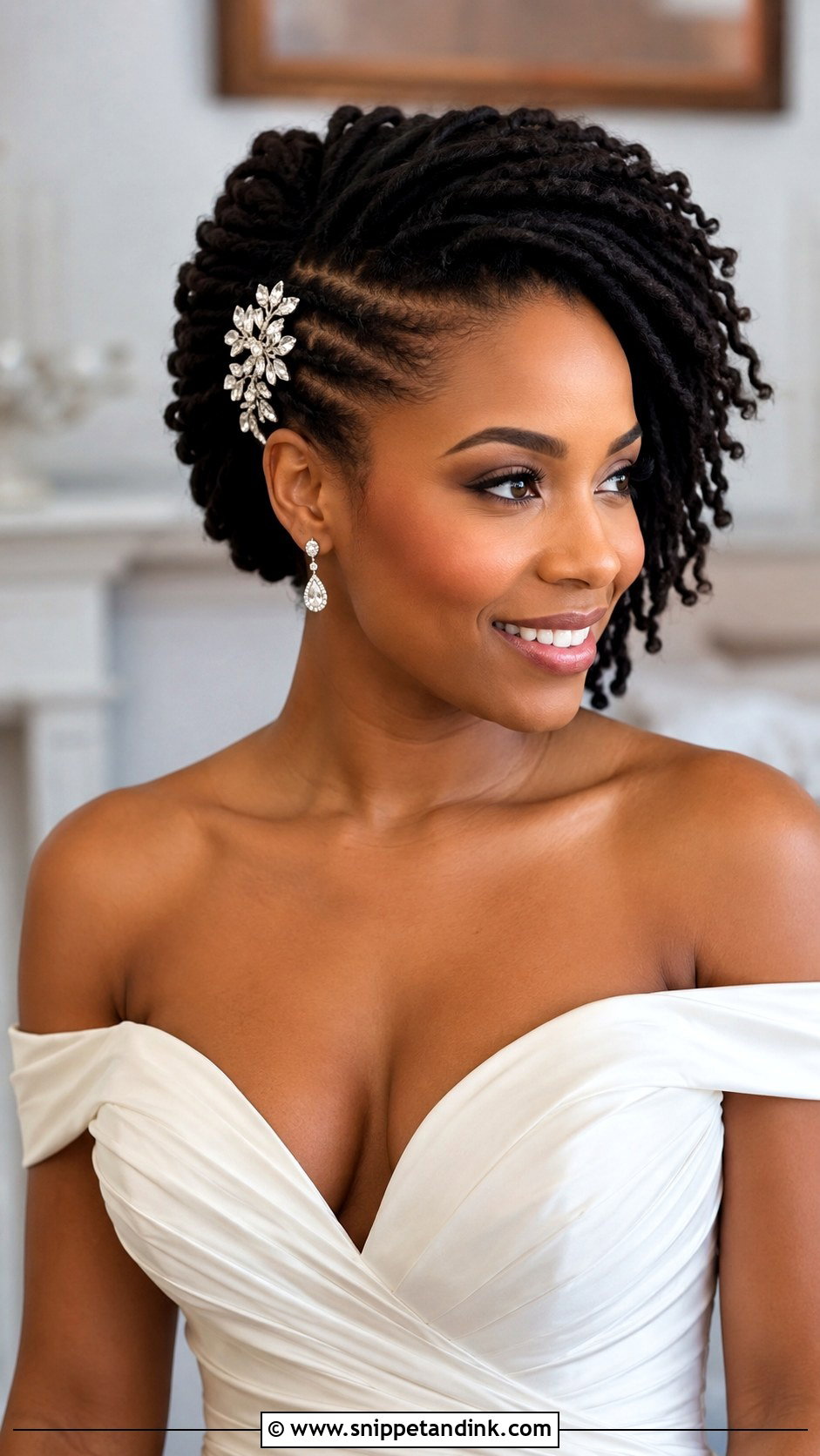 Short Locs Faux Hawk Wedding Hair - Snippet and Ink - 15 Short Locs Wedding Hairstyles
