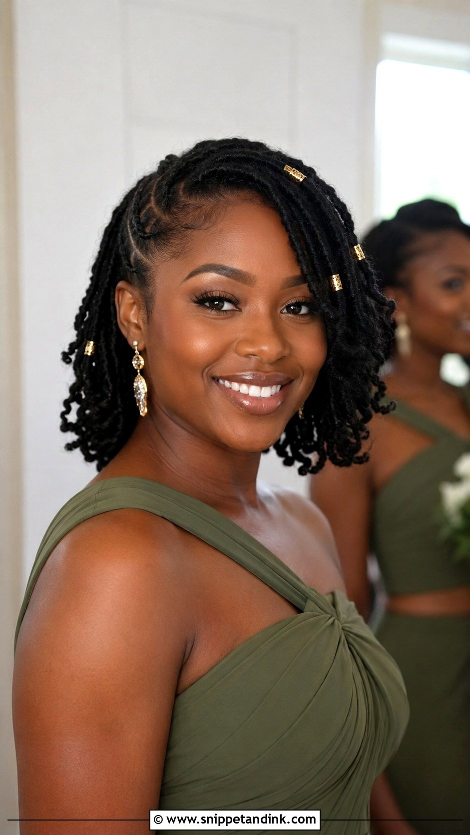 Short Locs For Bridesmaid - Snippet and Ink - 20 Short Hair for Wedding Bridesmaid Ideas