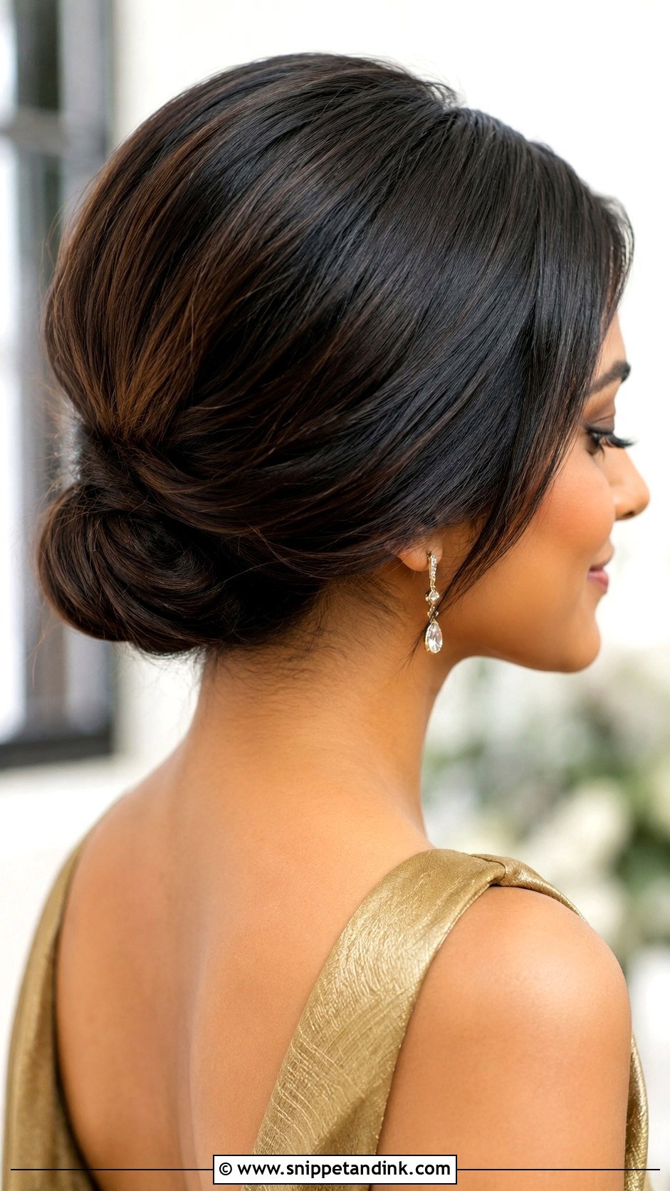 Short Low Chignon Bridesmaid Hairstyle - Snippet and Ink - 20 Bridesmaid Hairstyle Shorthair Ideas