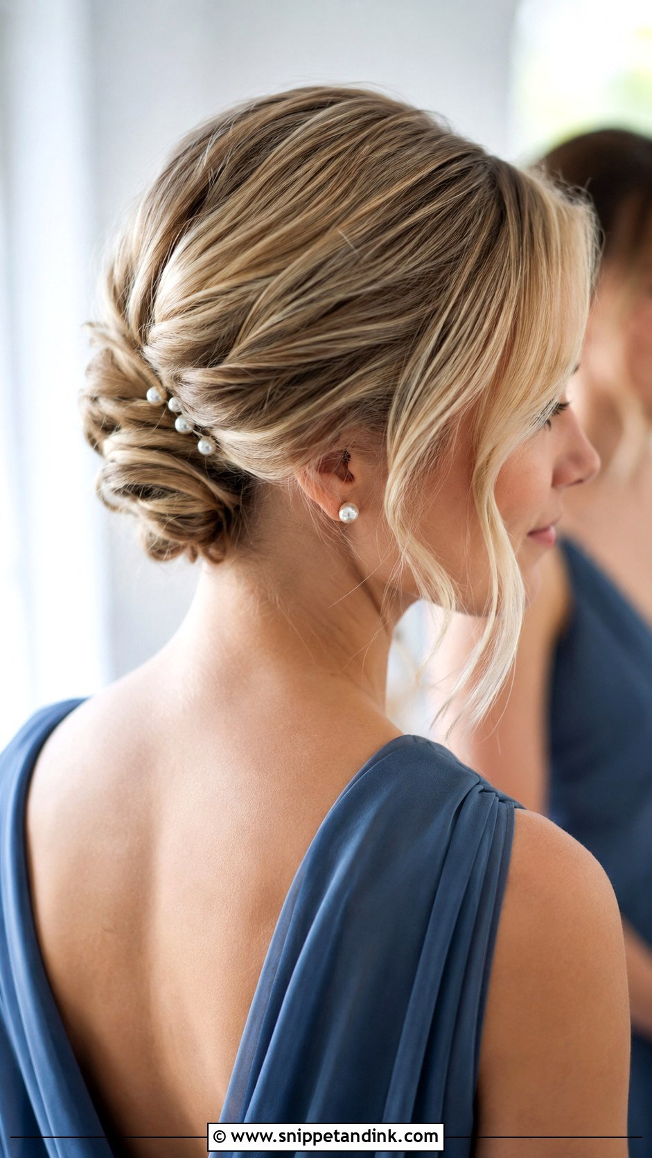 Short Low Twist Bridesmaid Hair - Snippet and Ink - 20 Bridesmaid Hair Short Length Ideas