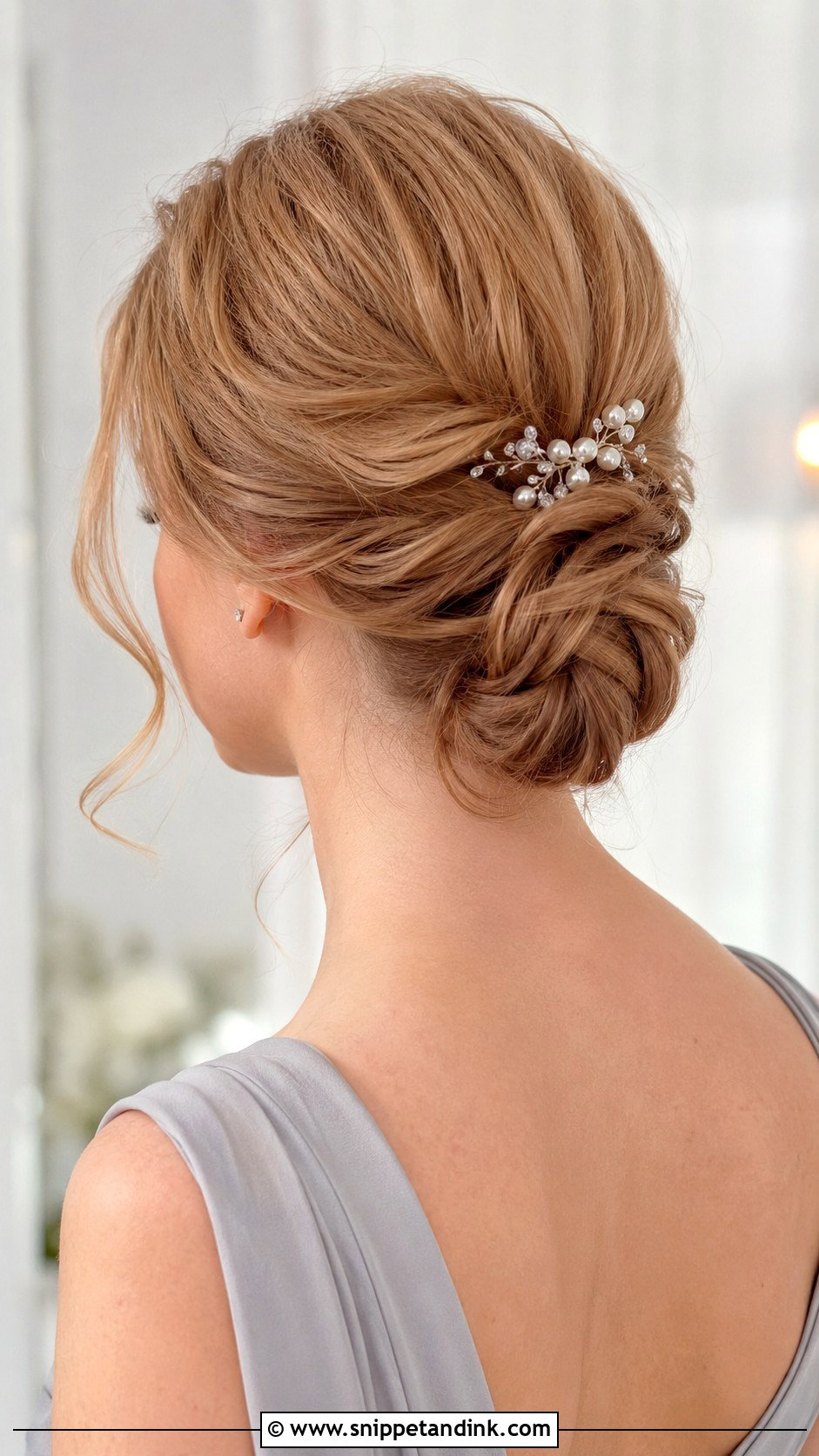 Short Low Twist For Bridesmaid - Snippet and Ink - 20 Short Hair Styles for Wedding Bridesmaid