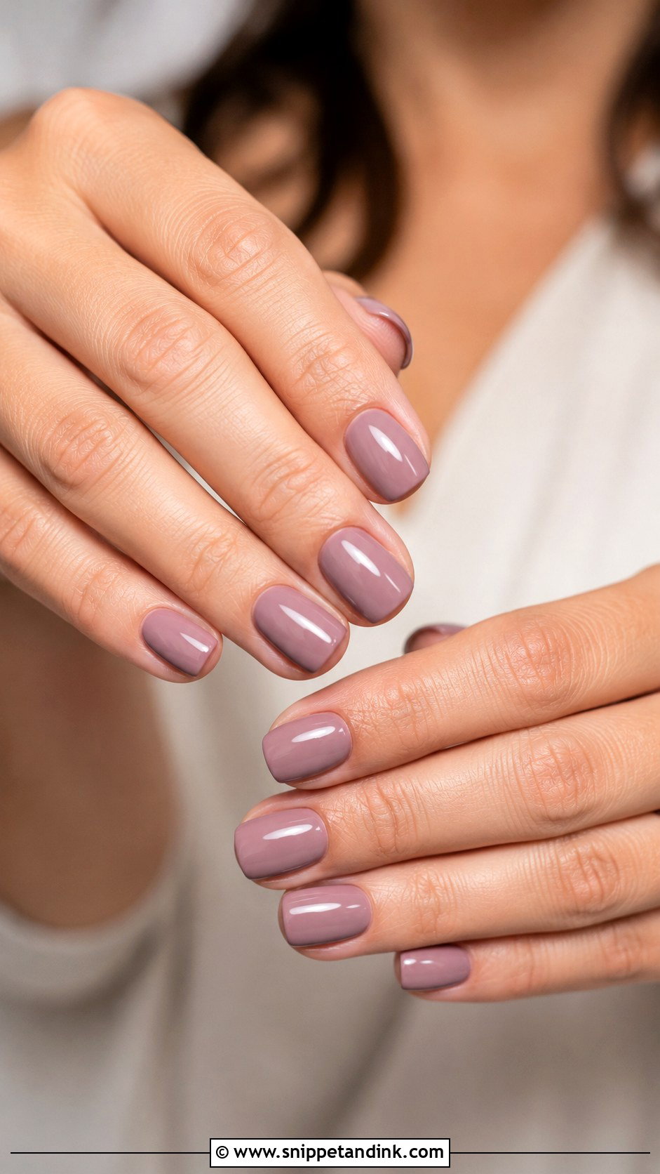 Short Mauve Nails - Snippet and Ink - 20 Short Wedding Guest Nails