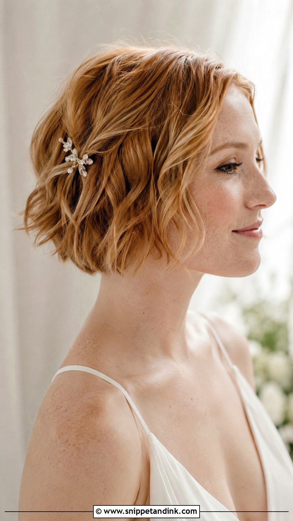 Short Messy Bob For Brides - Snippet and Ink - 15 Short Hair Styles for Brides