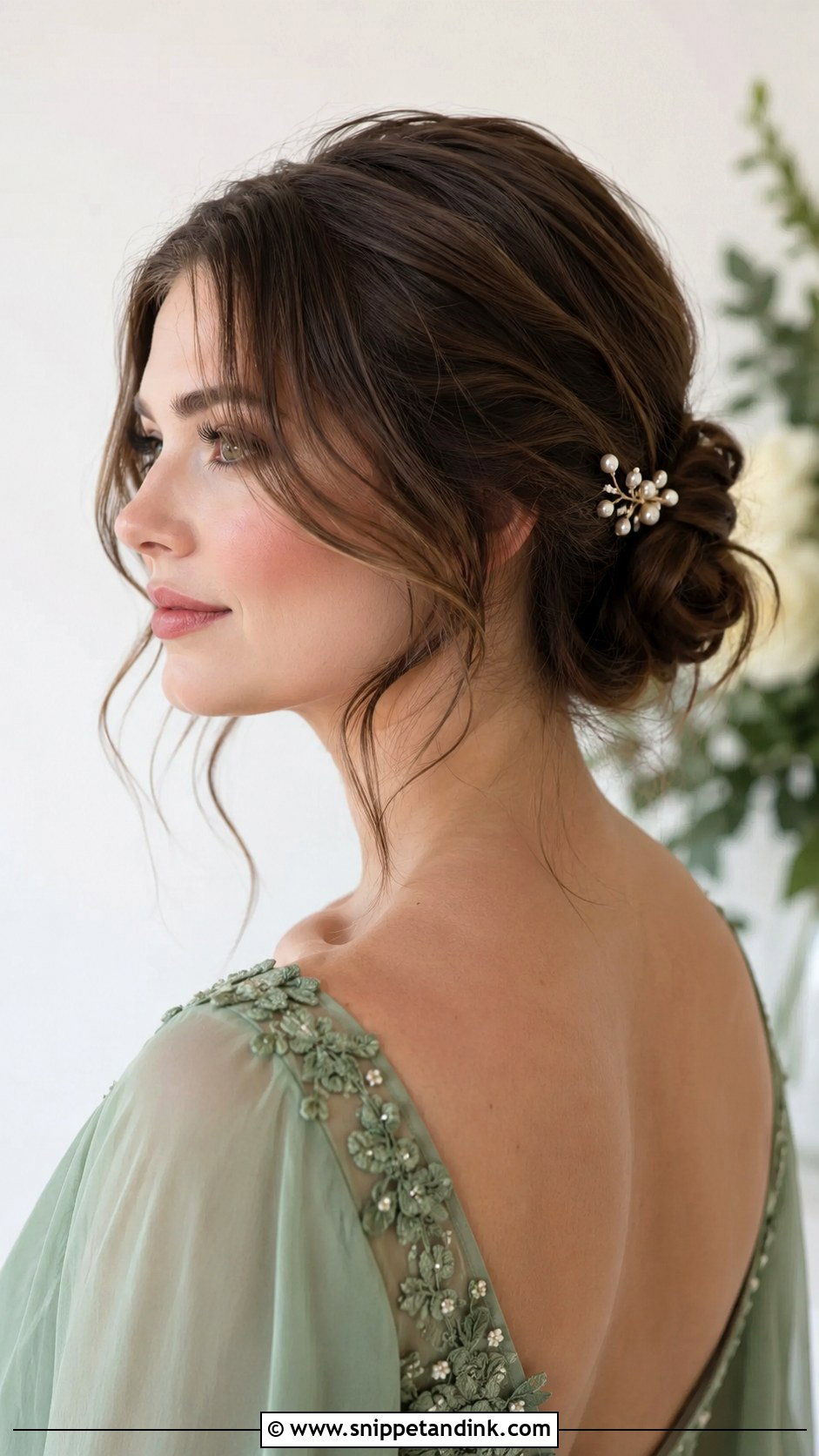 Short Messy Bun For Engagement - Snippet and Ink - 15 Short Hair Styles for Engagement