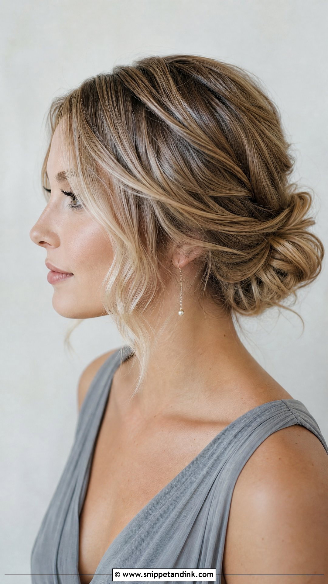 Short Messy Bun For Wedding - Snippet and Ink - 20 Short Hair Styles for a Wedding