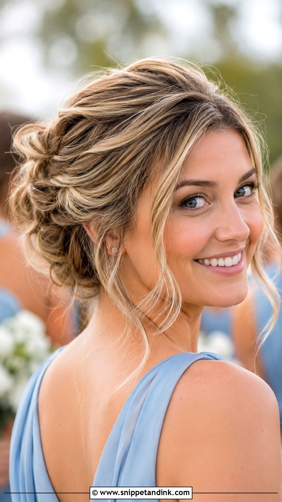 Short Messy Updo For Bridesmaids - Snippet and Ink - 20 Short Wedding Hairstyles for Bridesmaids