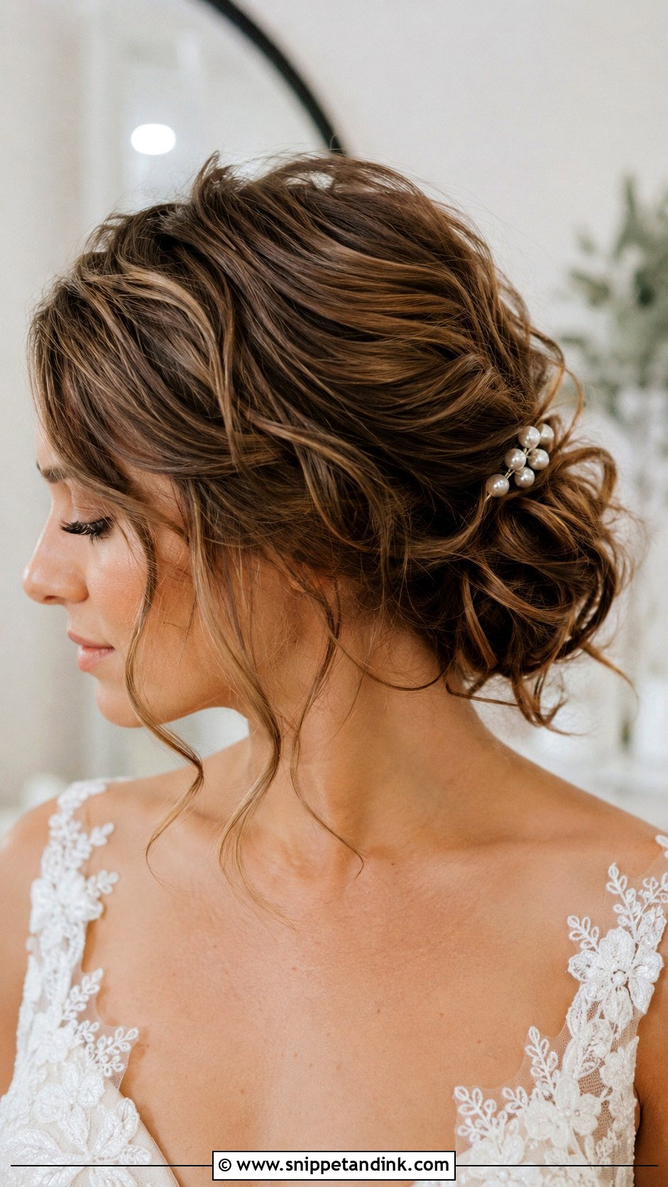 Short Messy Updo For Wedding - Snippet and Ink - 15 Short Hair Designs for Wedding Ideas