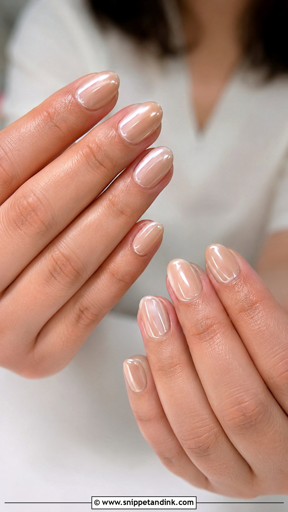 Short Milky White Nails - Snippet and Ink - 20 Short Wedding Guest Nails