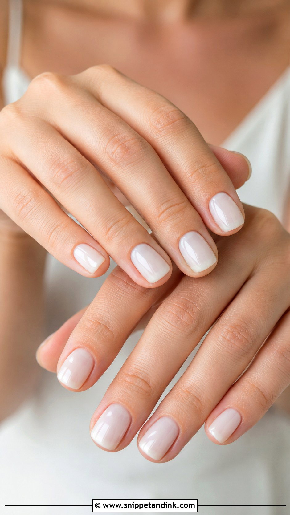 Short Milky White Wedding Nails - Snippet and Ink - 20 Short Simple Wedding Nails for Bride