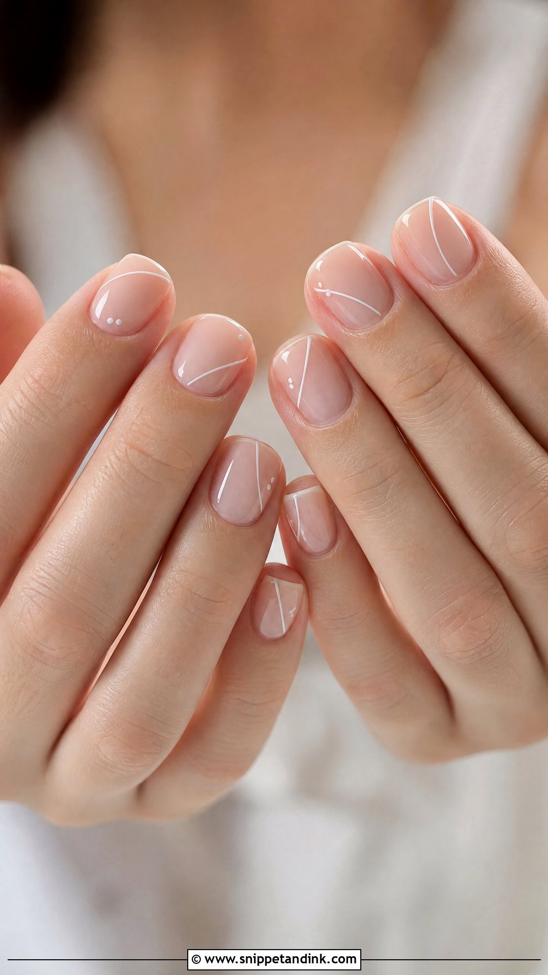 Short Minimal Wedding Nails - Snippet and Ink - 25 Short Wedding Nails for Bride