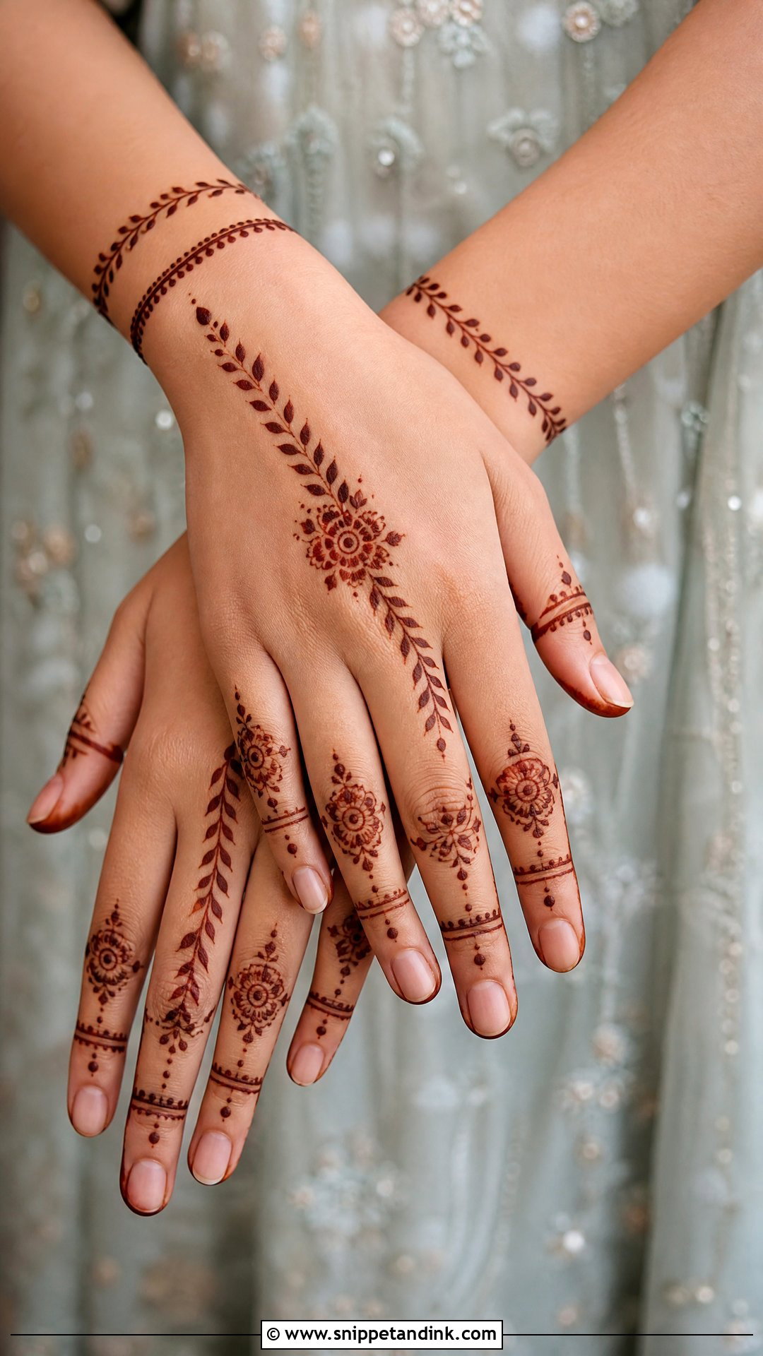 Short Nail Baat Pakki Mehndi Design - Snippet and Ink - 30 Baat Pakki Mehndi Design Ideas