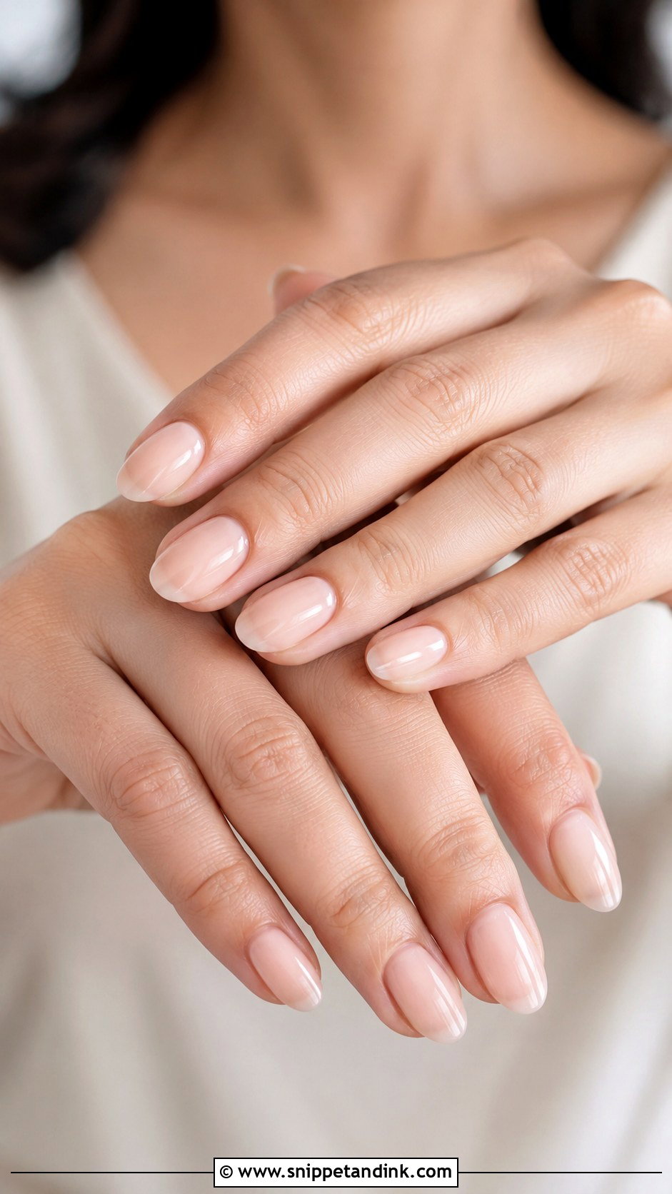 Short Natural Almond Wedding Nails - Snippet and Ink - 20 Short Natural Wedding Nails
