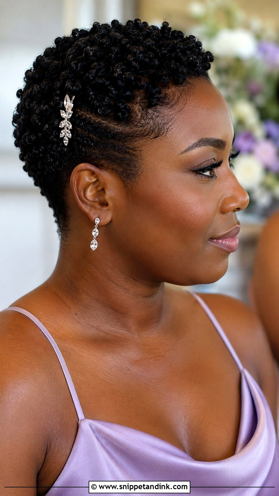 Short Natural Bridesmaid Hair For Black Women - Snippet and Ink - 20 Bridesmaid Hair Black Ideas