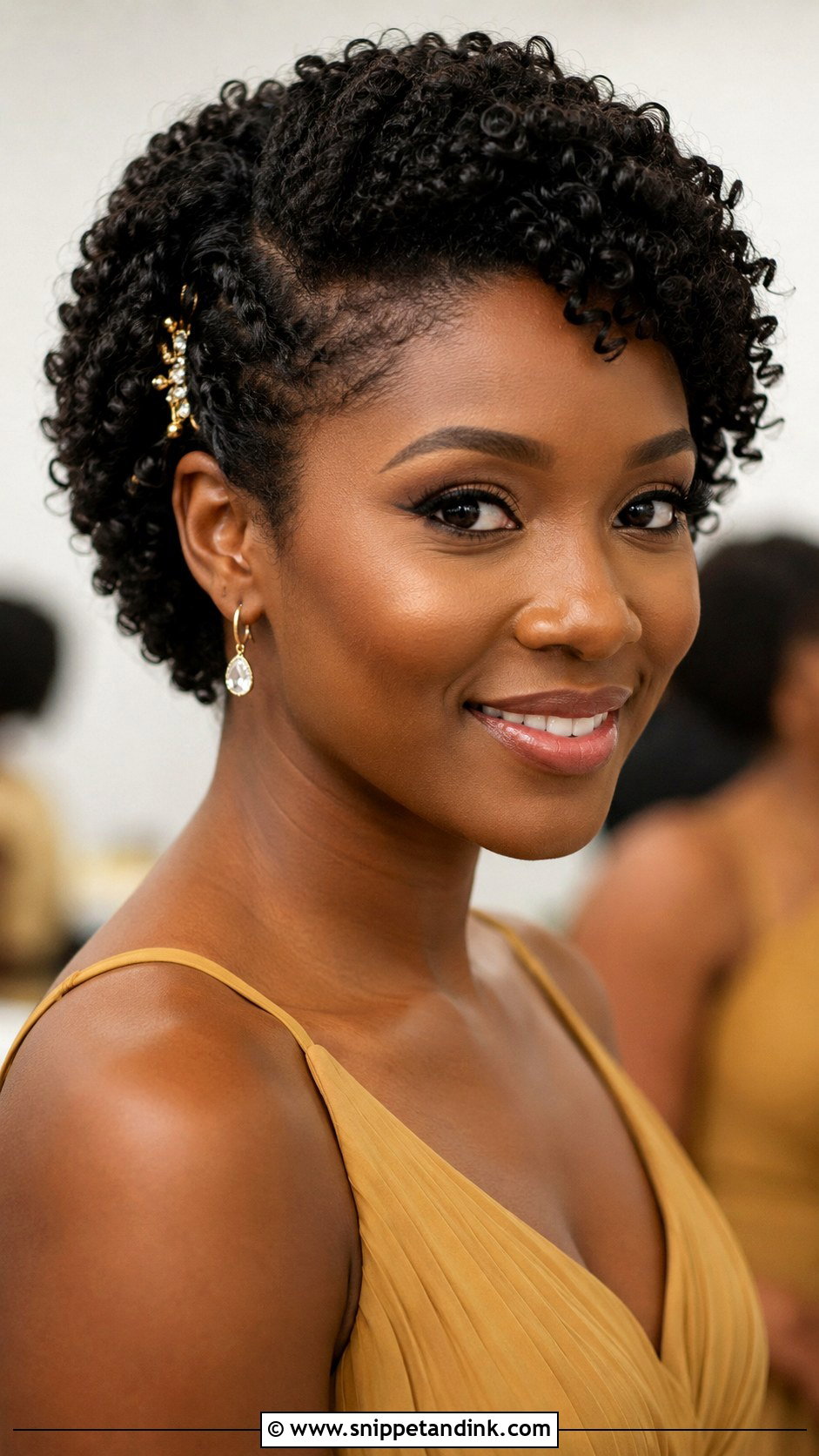 Short Natural Curls For Bridesmaids - Snippet and Ink - 20 Short Wedding Hairstyles for Bridesmaids
