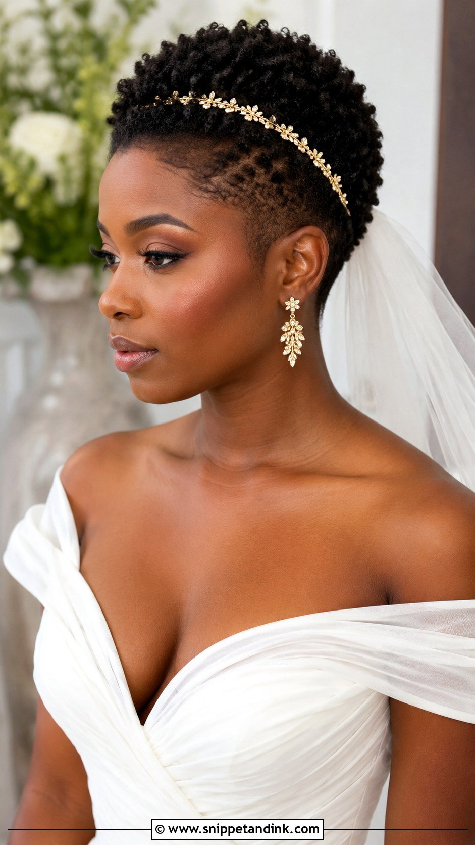 Short Natural Hair Wedding Hair - Snippet and Ink - 15 Very Short Hair Wedding Styles