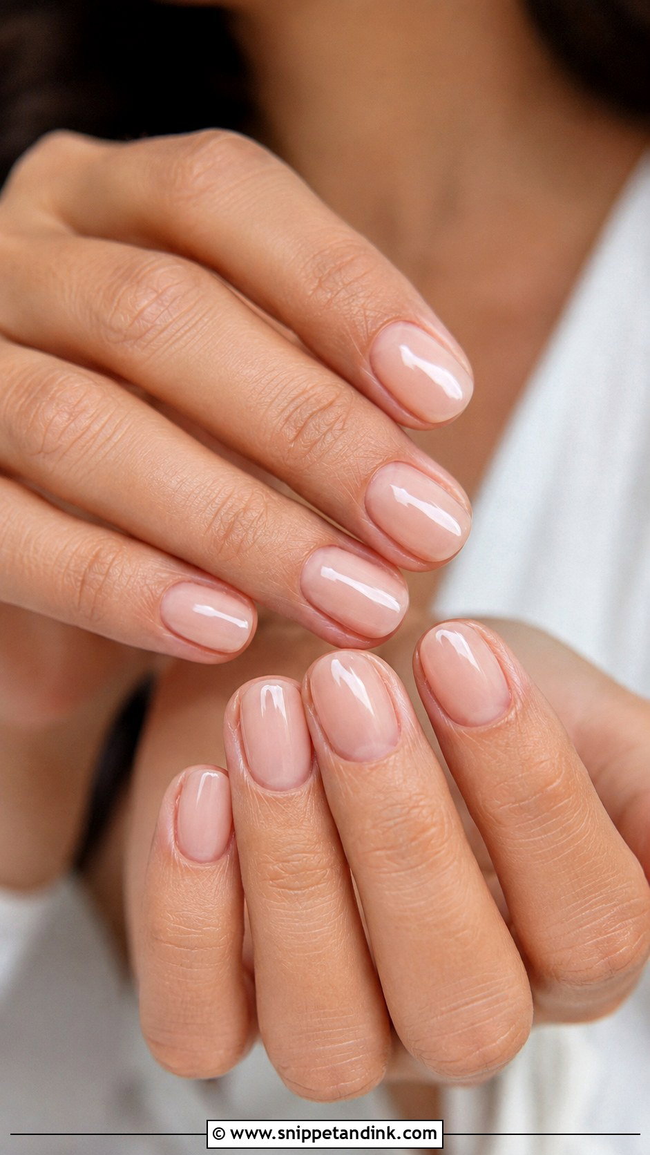 Short Natural Oval Wedding Nails - Snippet and Ink - 20 Short Natural Wedding Nails